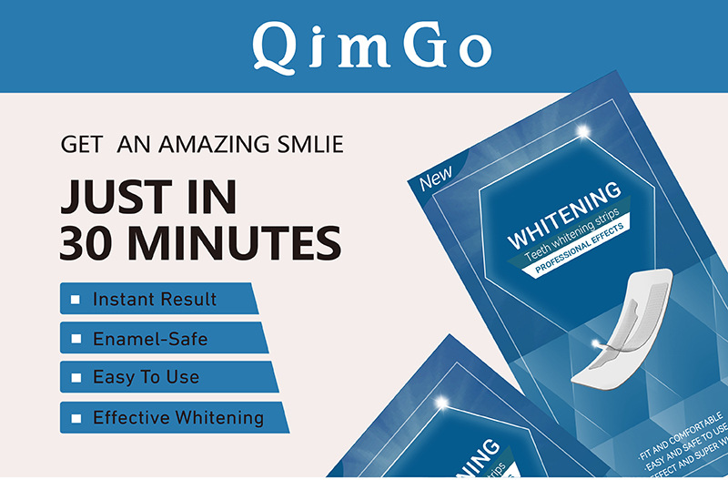 Teeth Whitening Strips Residue Free For Yellow Teeth Removal_voghion.com