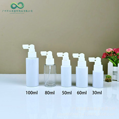 在庫あり 30-100ml 長口蚊よけスプレーボトル プッシュ式鼻腔口腔洗浄ボトル PET製美容液・ヘアケアボトル