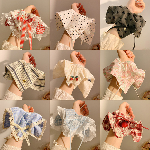 Xiaohongshu Hot Push - French High-End Scarf Gullet Hair Tie for Women, Ins Style Sweet Hair Accessory