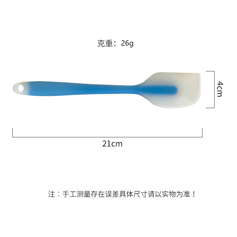 Espátula de silicona pequeña espátula de crema translúcida espátula de silicona de calidad alimentaria espátula de silicona para hornear en el hogar al por mayor