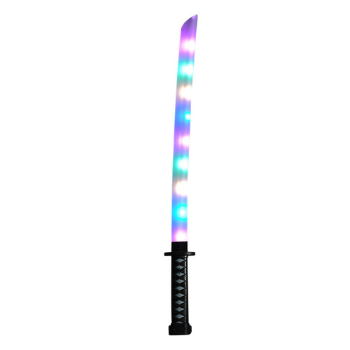Glowing sword, samurai sword, scabbard, large 67cm educational male luminous toy stall, night market wholesale