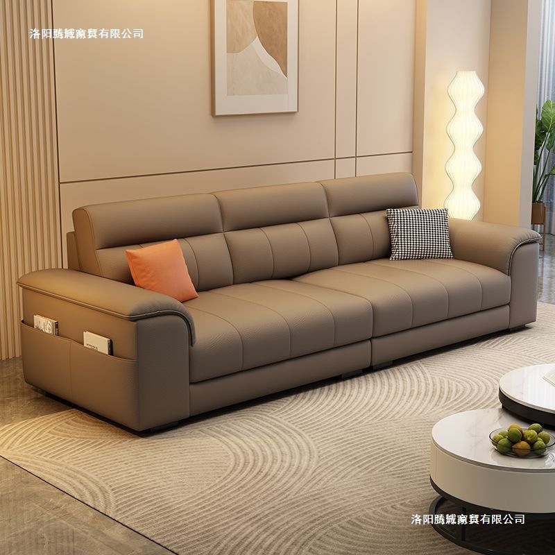 2025 New Italian Light Luxury Sofa Living Room Small Apartment Home Modern Internet Celebrity Light Luxury Straight Sofa Luxury Chair