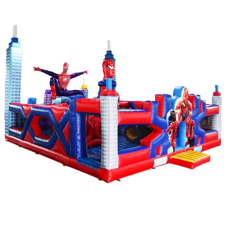 Castillo infláble para niños juguete equipo de juego Fuerte travieso interior y exterior gran cama de salto alto deslizante ensamblaje inflable