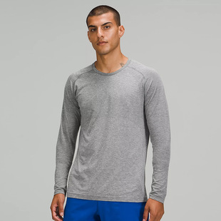 Stretch Slim T-Shirt Running Fitness Training Bottoming Shirt Sportswear Round Neck Breathable Quick-Drying Men's Sports Long Sleeve
