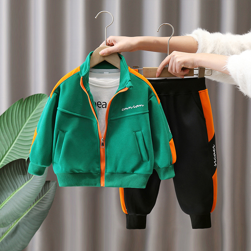 7652 Traje de niño Primavera y otoño 2025 Nuevo estilo de primavera para niños Deportes Hermoso traje de dos piezas Ropa de bebé Casual