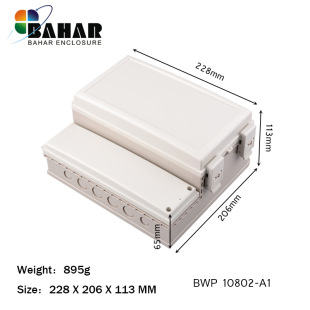 ABS Raw Material Bahar Waterproof Box Outdoor Outdoor Monitoring Power Button Junction Box BWP10802