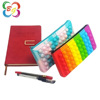 Silica gel handheld waterproof pencil case for elementary school students for documents, anti-stress