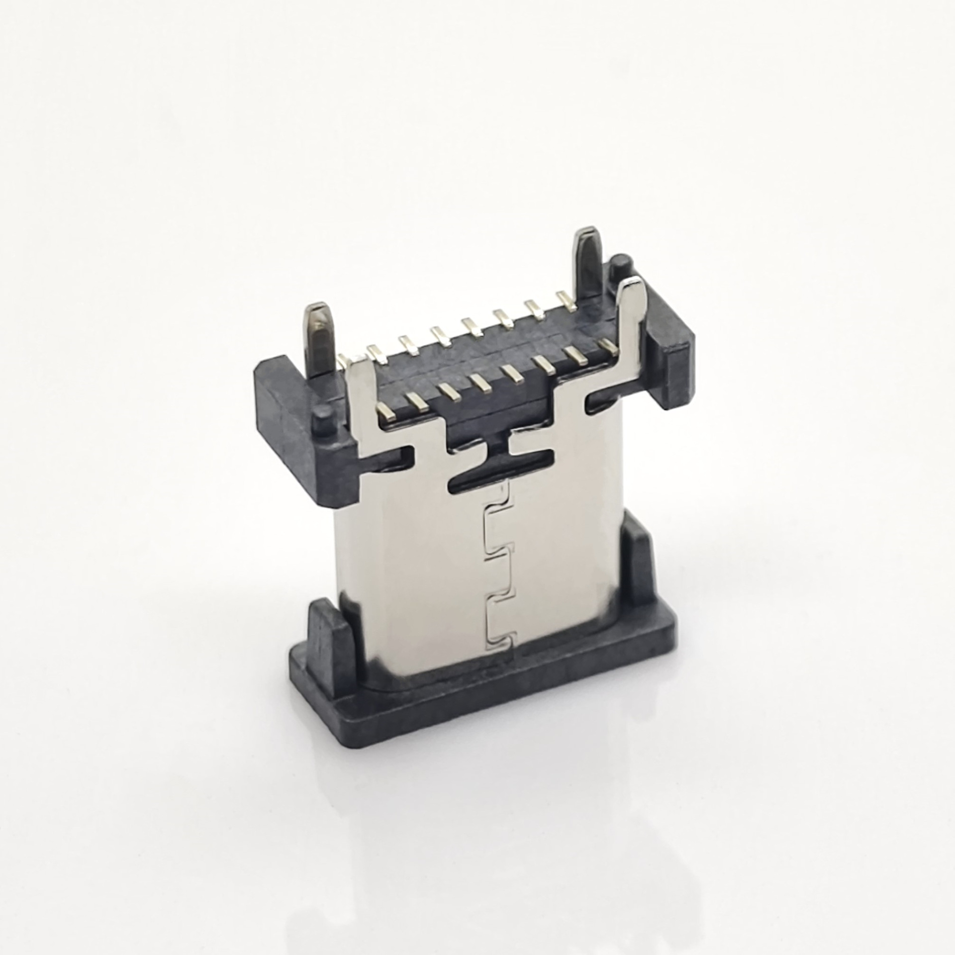 TYPE-C立贴16PIN8.8/9.3/10.0/10.5/11.0USB 2.0AB款连接器母座-阿里巴巴