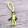 New Umbrella Rope Smile Face Weaving keychain Buddy Biker Keychain Doll Pendant keychain