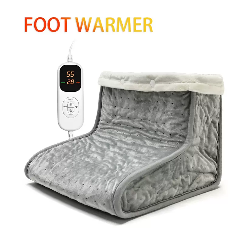 跨境爆款防滑设计插电式立体暖脚器单人亚马逊热卖水晶超柔暖脚垫