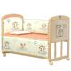 Yubeile Crib Solid Wood Paint-Free Environmentally Friendly Baby Bed Kidsren's Bed Splicing Bed Variable Desk Baby Cradle Bed