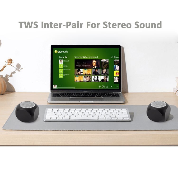 クロスボーダーギフトミニサブウーファーダイスメタル良い音質写真リモコンTWSシリーズBluetooth小型スピーカー|undefined