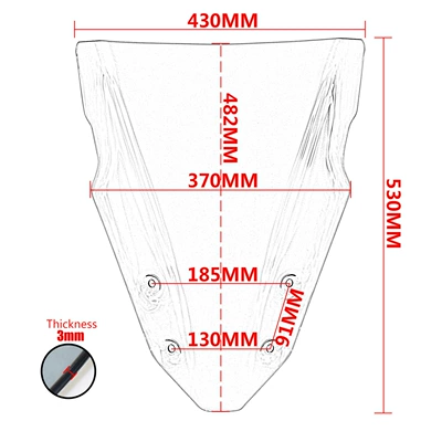 Modified Windshield Windscreen Wind – Motorcycle front windshield