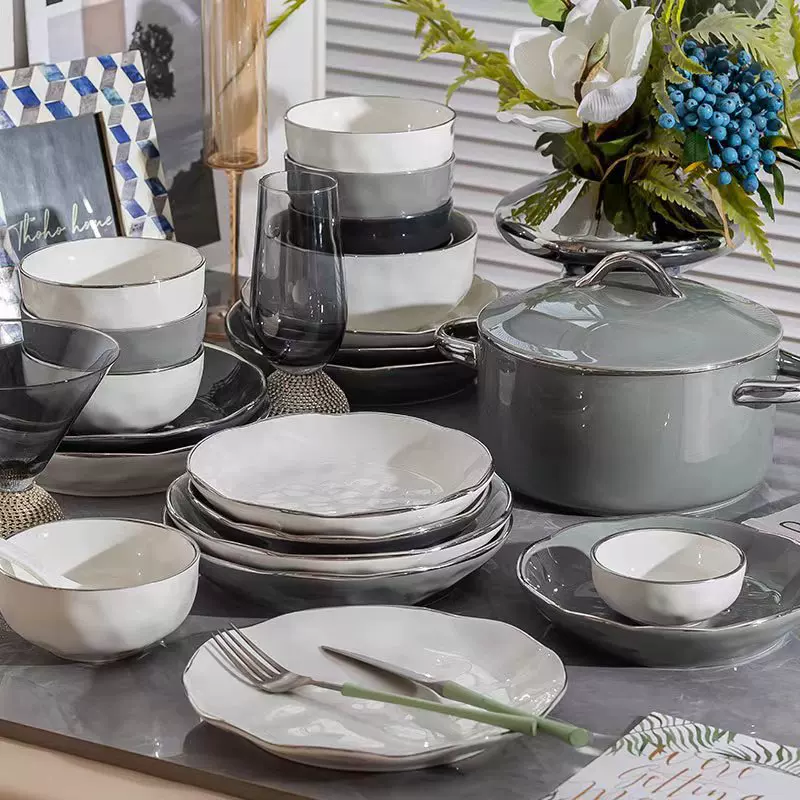 Ceramic tableware, set, 2023 collection, light luxury style, high-quality style, Birthday gift