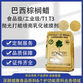 巴西棕榈蜡T1粉食品级被膜剂糖果增亮工业用抛光增亮棕榈蜡T3片