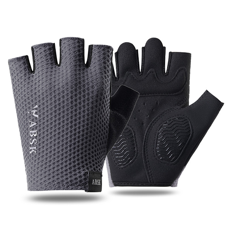 Guantes de Ciclismo de Medio Dedo de Malla Transpirable Antideslizante para Deportes