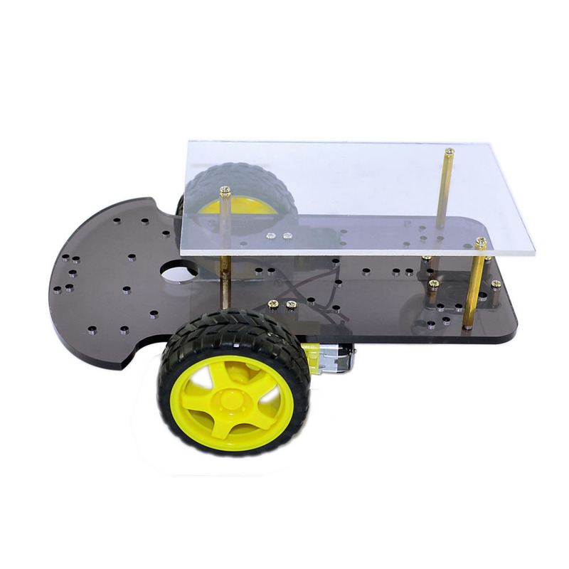 The extended version of the dual-drive intelligent car chassis K-001 tracing body is suitable for the development of arduino DIY creators.