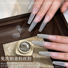 2025年特调新款克拉粉拉线胶造型拉线勾边金属彩绘胶美甲专用套装