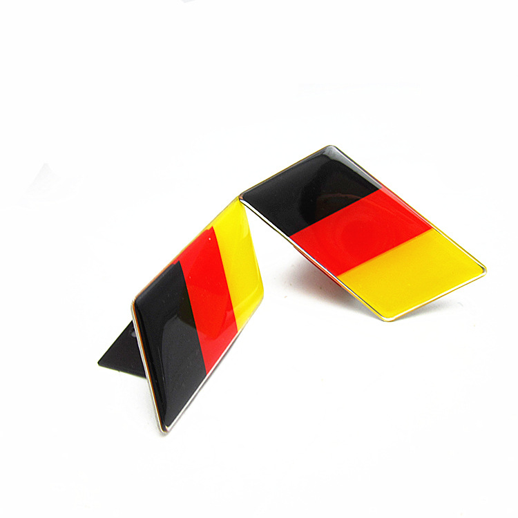 Modified Universal German Flag Center Grille Emblem VW GTI Golf Car Sticker_voghion.com