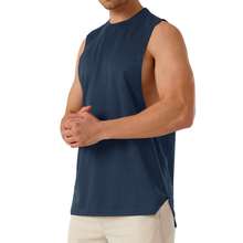 Men's Muscle Sports Fitness Short Sleeve Cotton Casual Summe