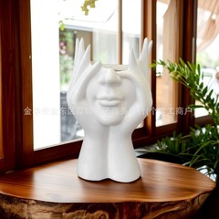 クロスボーダー創意人体芸術造形事務用品デスクトップ多機能収納ペン筒化粧ブラシ筒アクセサリー