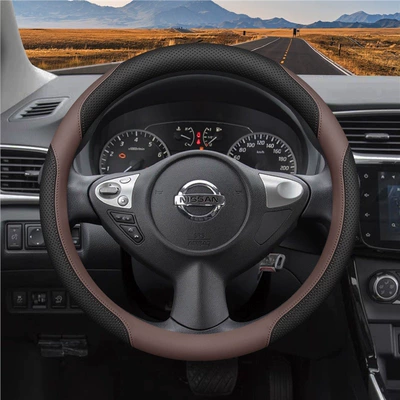 Car Steering Wheel Covers – Steering wheel cover - round-special-dark-brown-all-season-style-standard