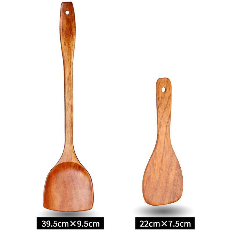 Cuchara de madera cuchara de sopa doméstica cuchara de mango largo cuchara de madera cuchara de arroz cuchara