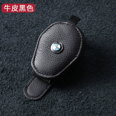 and Non-Slip Design, Suitable for | Car Glasses Clip/Bill Clip - black-black-leather-lens-clip