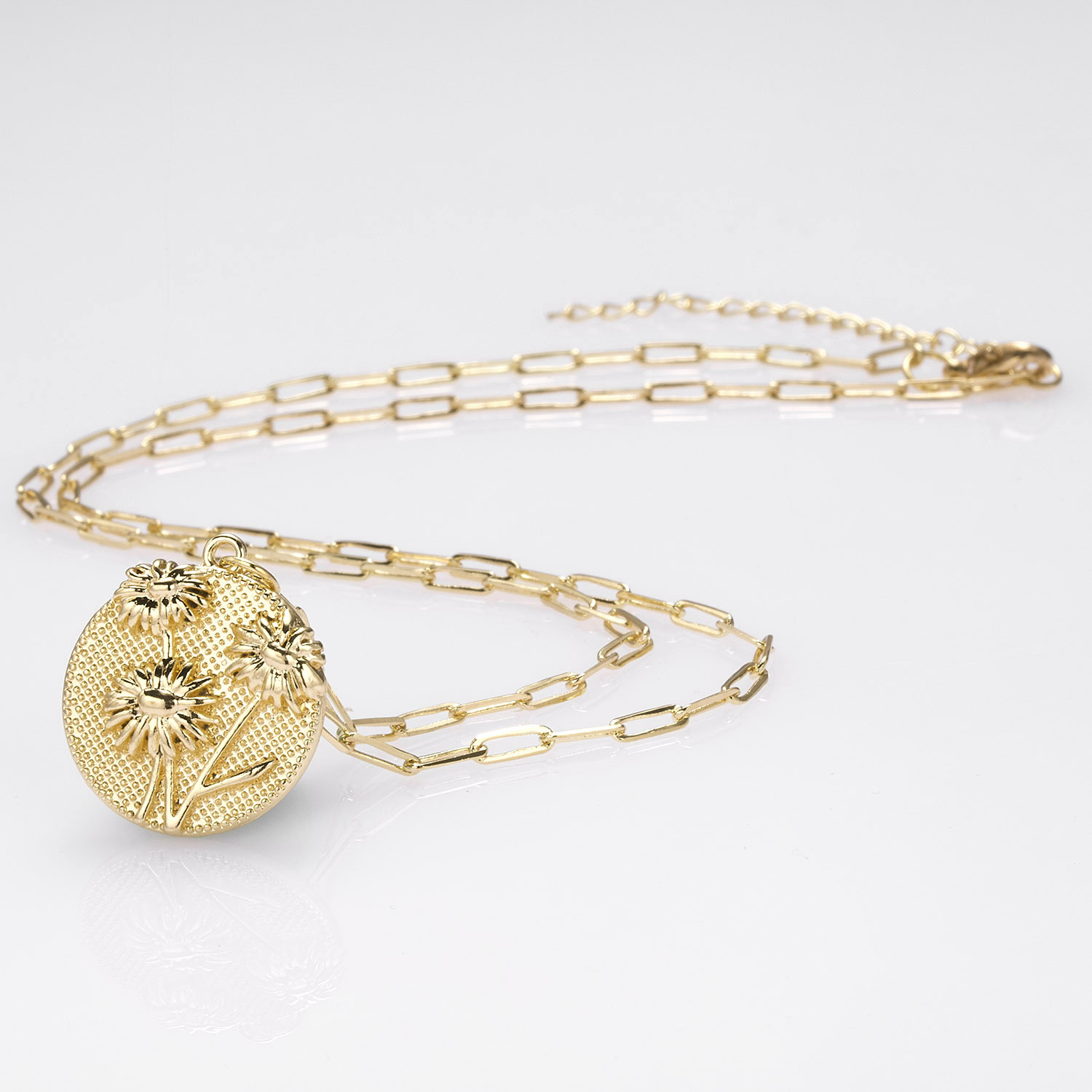 Fashion Flower Alloy Plating Womenu0027S Pendant Necklace 1 Piece