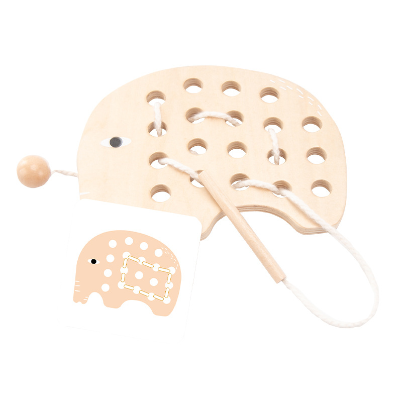 Montessori educación temprana niños doble patrón de batalla cuerda juego ejercicio bebé mano-ojo coordinación capacidad juguetes educativos