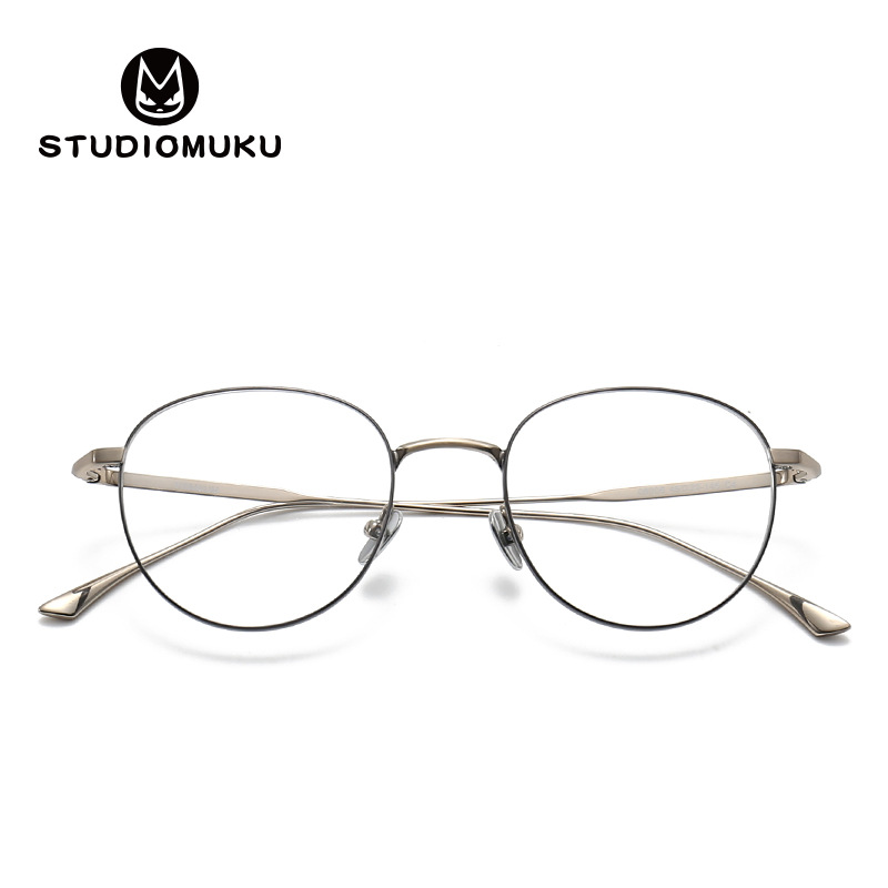 STUDIOMUKU gafas de madera cool basado en la puntuación oriental estética retro marco de gafas retro marco de gafas superior