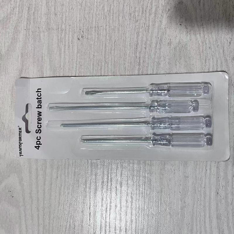 家庭用一字水晶ドライバーミニドライバー透明柄専用ドライバーセット工具|undefined