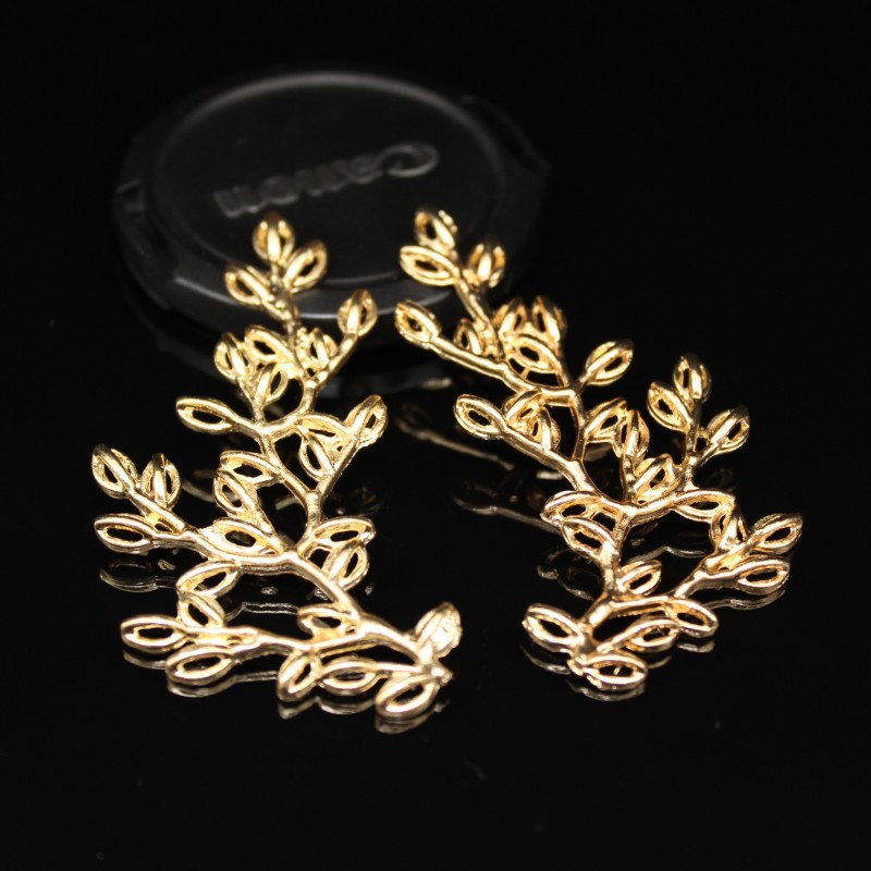 1 Piece Metal Leaves Hair Accessories Card display picture 1