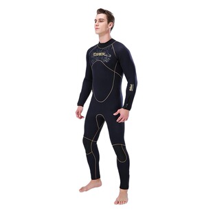Diving suit men's one-piece 5mm suede lining warm sun protection SLINX snorkeling suit one-piece generation wet suit diving suit
