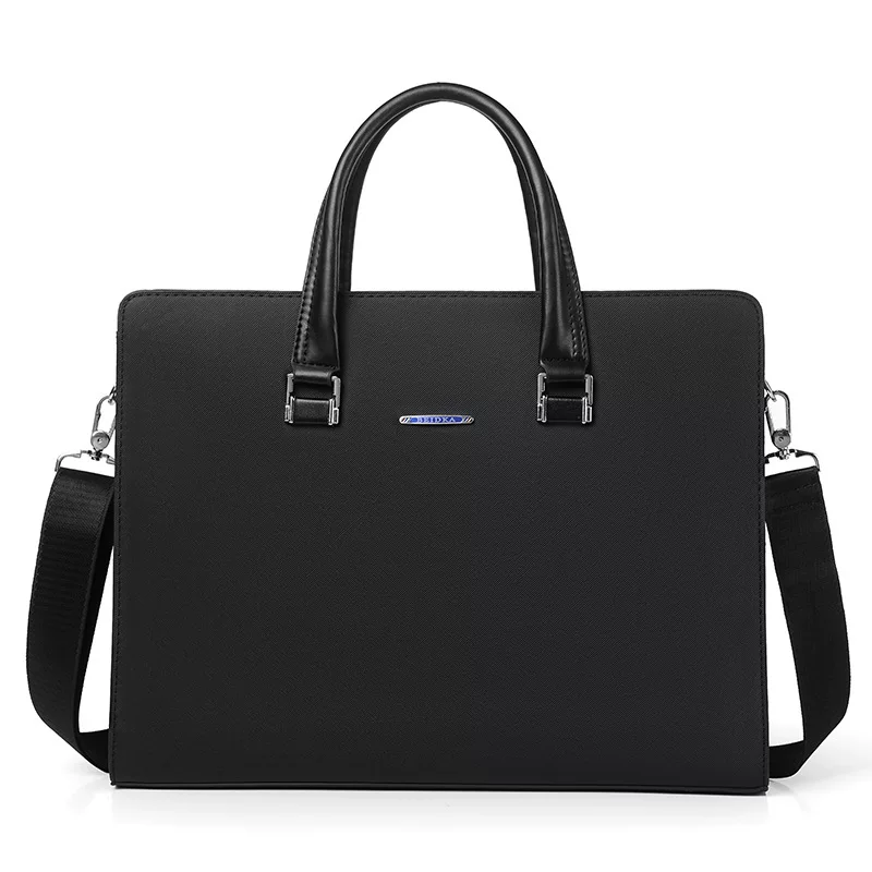 Handheld polyurethane bag strap on the belt, laptop, (Cross-border trading), business version, genuine leather