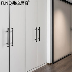 現代簡約衣櫃門把手柜子酒櫃抽屜小拉手單孔金色水晶黑色豪華高檔