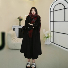 羊毛外套女长款2026秋冬新款韩版气质呢子大衣长款毛呢大衣宽松