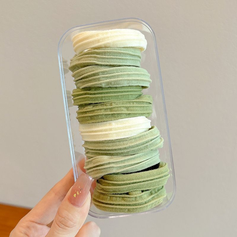 糖果色发饰批发高弹力耐用皮筋百搭款发圈高马尾不塌发饰加厚加粗|undefined