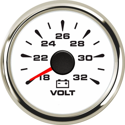 Instrument 8-16v 18-32v multiple – automobile instrument - silver-edge-white-background-18-32v