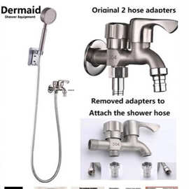 拉丝双用洗衣机水龙头一进两出家用一分为二拖把池水龙头厂家自销