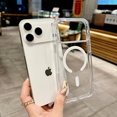 相机灵动AI触控按键适用iPhone17ProMax磁吸手机壳苹果16透明防摔