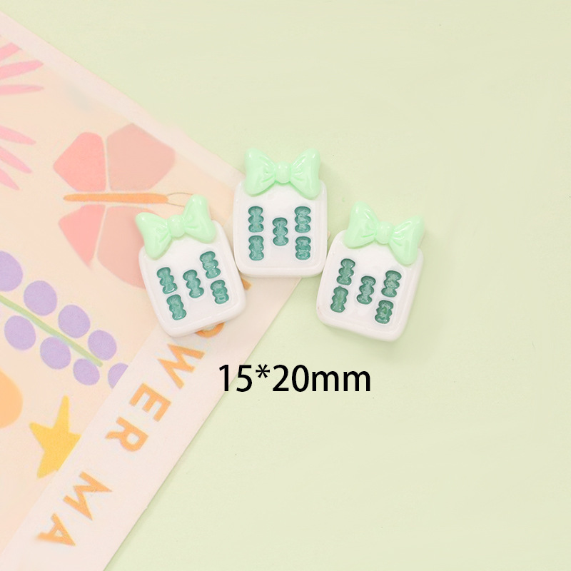 可爱蝴蝶结发财麻将 diy奶油胶手机壳钥匙扣鞋扣发夹树脂饰品配件|undefined