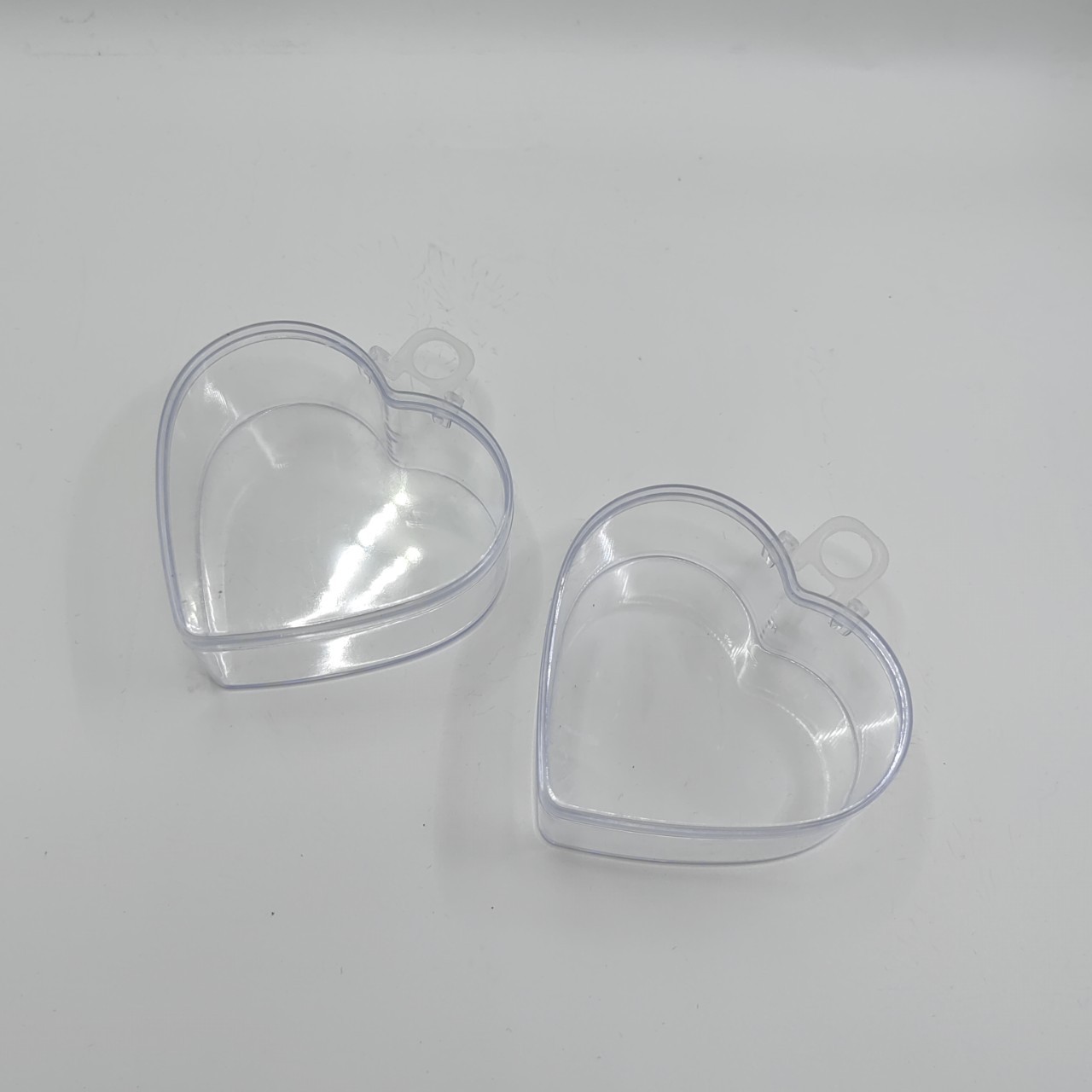 塑料制品分装盒包装盒儿童发圈发夹收纳盒可挂爱心塑料盒注塑盒子