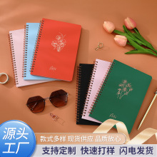 A5侧翻线圈本学生笔记本日记本横线活页笔记本便携办公加厚记事本