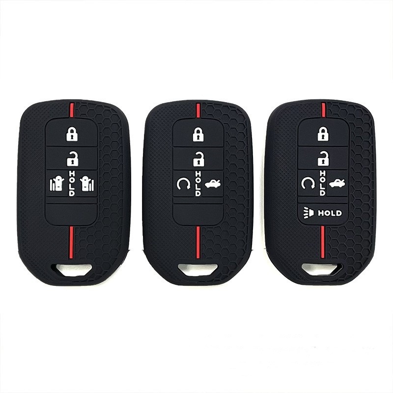 Suitable for Civic Silicone Key Cover, Old Model Accord, Inspire, Odyssey, Lingpai, Ailu, Crown, Honeycomb Pattern