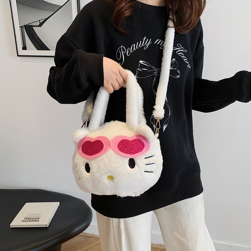 Toothless驯龙高手毛绒卡通双肩包女童可爱无牙仔单肩斜挎包亲子|undefined