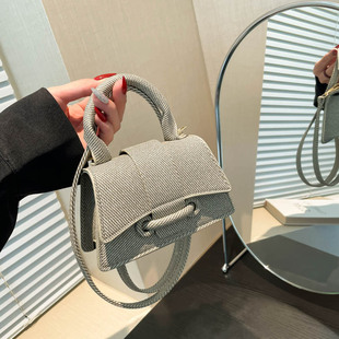 Demi-season solid color fashionable small one-shoulder bag, small bag, shoulder bag