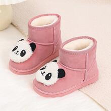 儿童雪地靴女童鞋子批发shoes冬季短男童靴子宝宝加绒加厚保暖棉