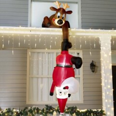 在庫ありクロスボーダークリスマスインフレータブルエアモデルヘラジカ老人用LEDライト発光屋外中庭装飾装飾品