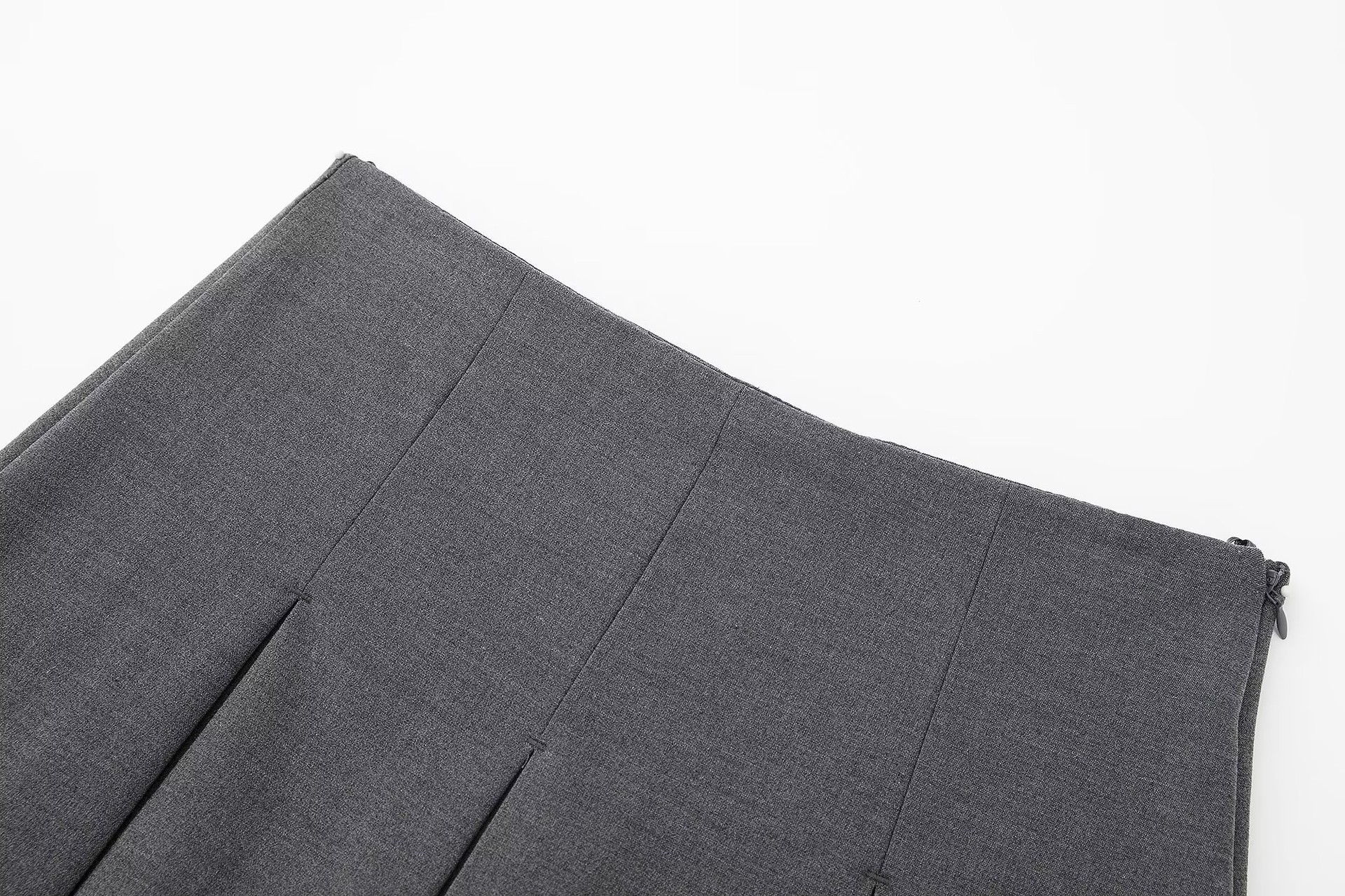 Vêtements pour femmes filles chaudes taille haute minceur large pantalon plissé mini jupe 7385524 809_voghion.com